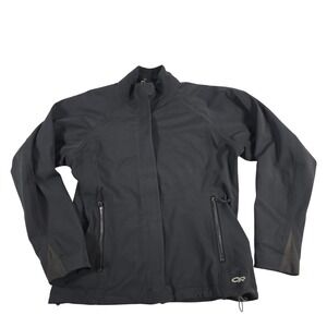 Outdoor Research OR Black Full Zip Softshell Jacket Water Resistant Size‎ M